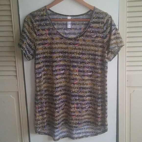 LuLaRoe Simply Comfortable Short Sleeve Top Sz M - Picture 1 of 5